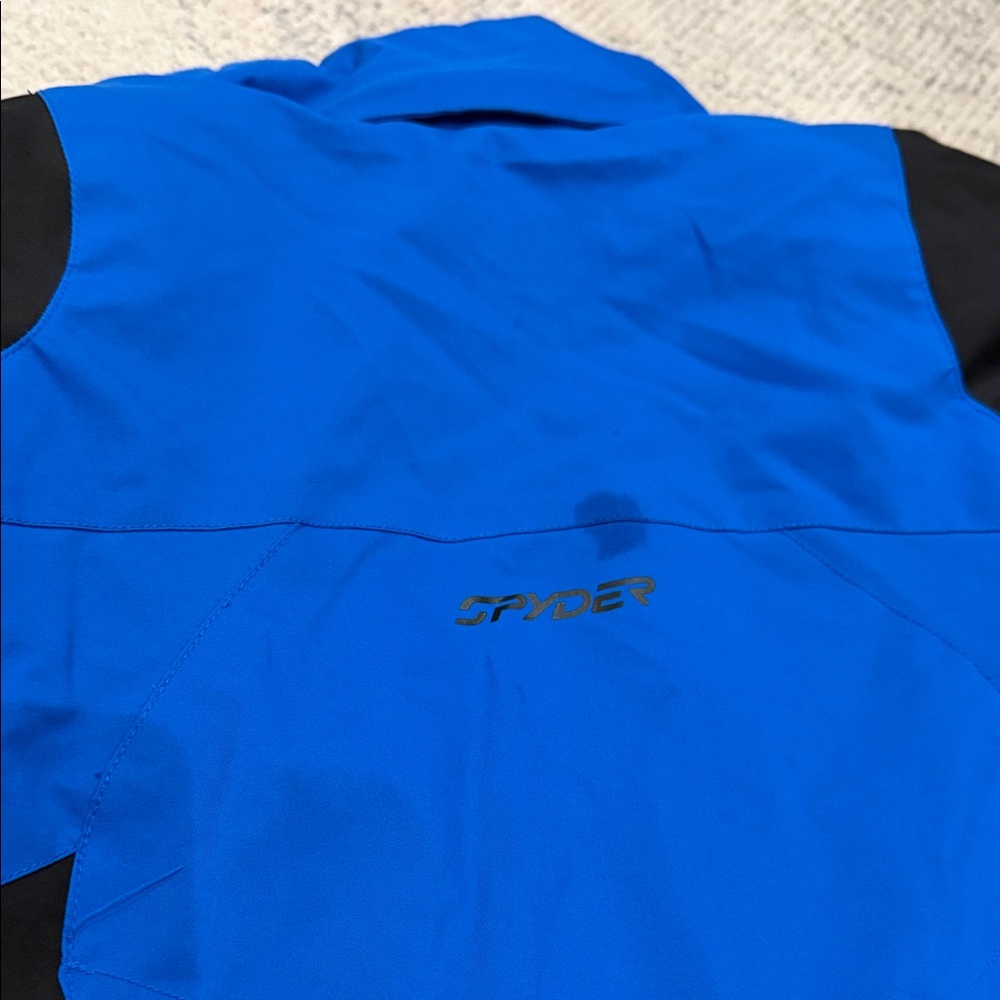 Spyder Kids Blue and Black Ski Jacket - Picture 4 of 8